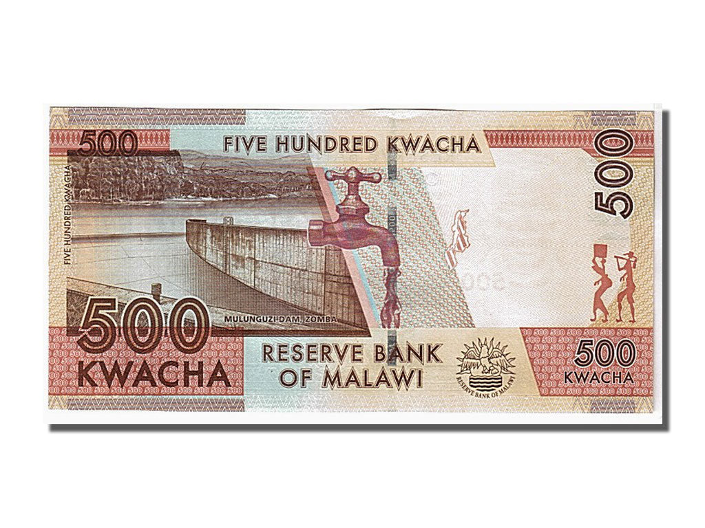 Banconote, Malawi, 500 Kwacha, 2012, KM:61, FDS
