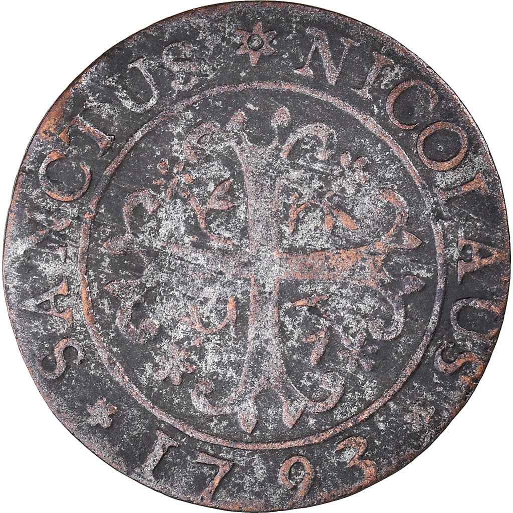 Moneta, Kantony Szwajcarskie, FREIBURG, 2 Kreuzer, 1793, Fribourg, VF(30-35)