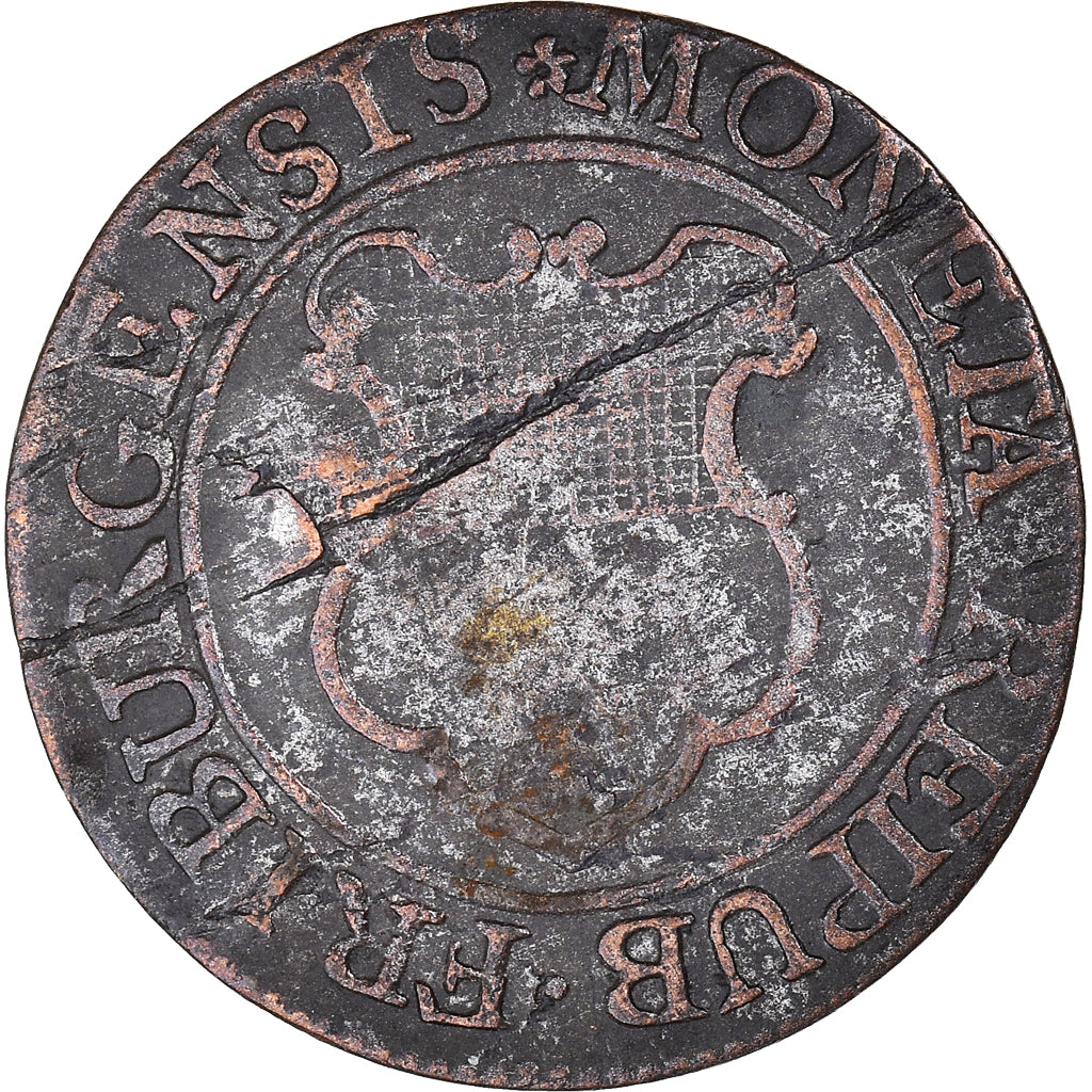 Moneta, Kantony Szwajcarskie, FREIBURG, 2 Kreuzer, 1793, Fribourg, VF(30-35)