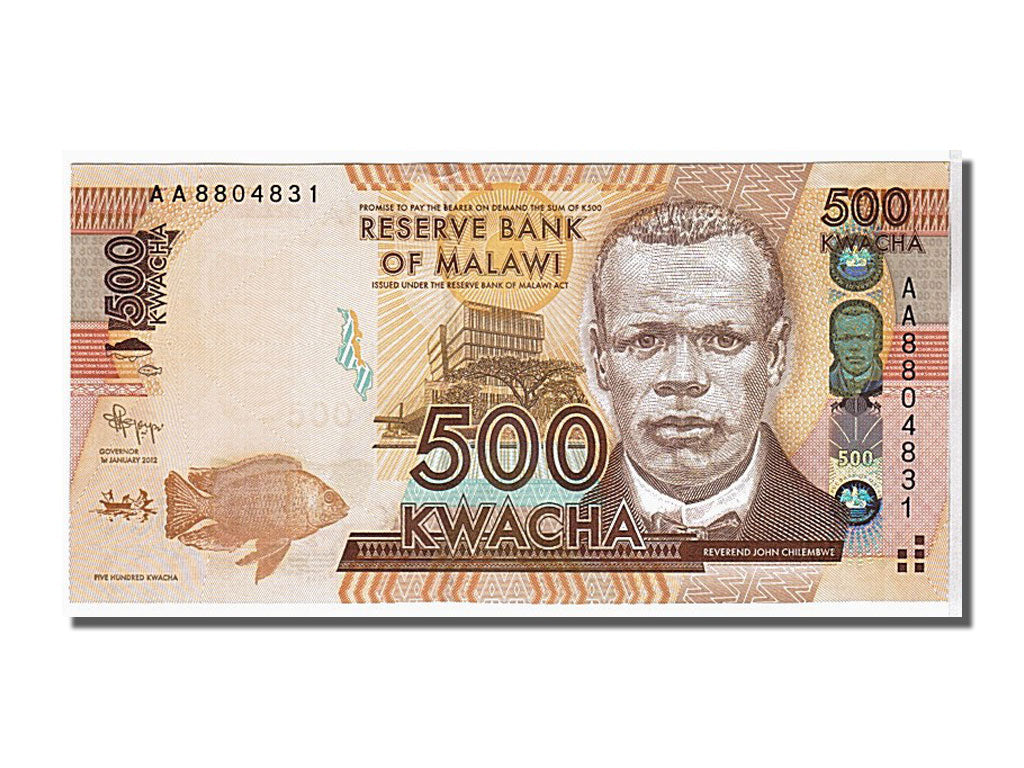 Banconote, Malawi, 500 Kwacha, 2012, KM:61, FDS