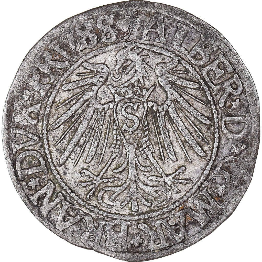 Coin, German States, duché de Prusse, Albert de Brandebourg, Groschen, 1542