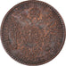 Moeda, Áustria, Franz Joseph I, 1/2 Kreuzer, 1851, Kremnitz, AU(55-58), Cobre