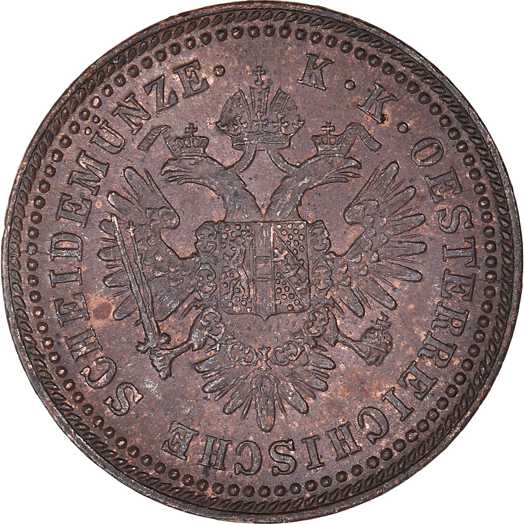 Monnaie, Autriche, Franz Joseph I, Kreuzer, 1851, Vienna, SUP+, Cuivre, KM:2185
