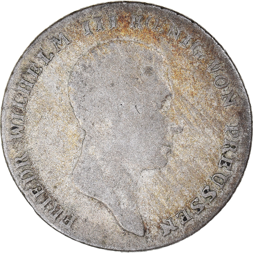 Moneta, Stati tedeschi, PRUSSIA, Friedrich Wilhelm III, 1/6 Thaler, 1814