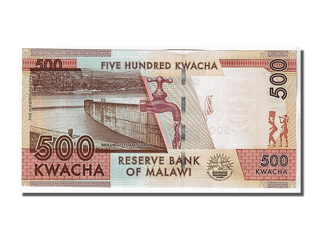 Billete, 500 Kwacha, 2012, Malawi, UNC