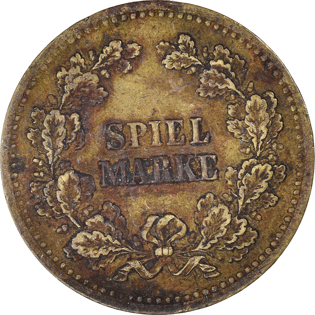 Deutschland, Spiel Marke token, SS, Messing