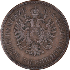 Moneta, Austria, Franz Joseph I, 4 Kreuzer, 1864, Kremnitz, BB, Rame, KM:2194