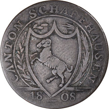 Coin, SWISS CANTONS, SCHAFFHAUSEN, Batzen, 1808, EF(40-45), Billon, KM:67