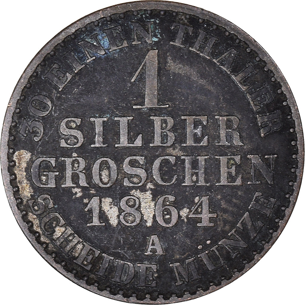Moneta, Stati tedeschi, PRUSSIA, Wilhelm I, 2-1/2 Silber Groschen, 1864, Berlin