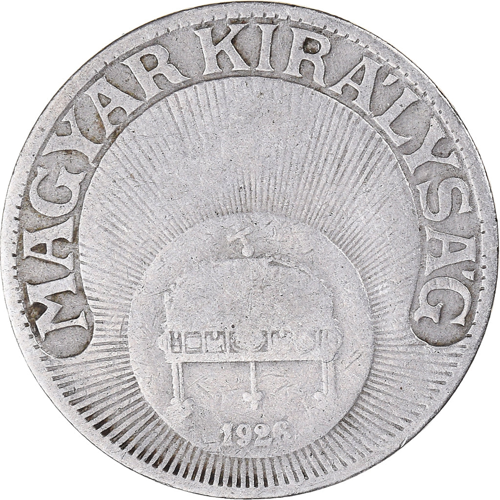 Moeda, Hungria, 20 Fillér, 1926, Budapest, VF(30-35), Cobre-níquel, KM:508