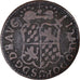 Moeda, LIÈGE, John Theodore, Liard, 1745, Liege, VF(30-35), Cobre, KM:150