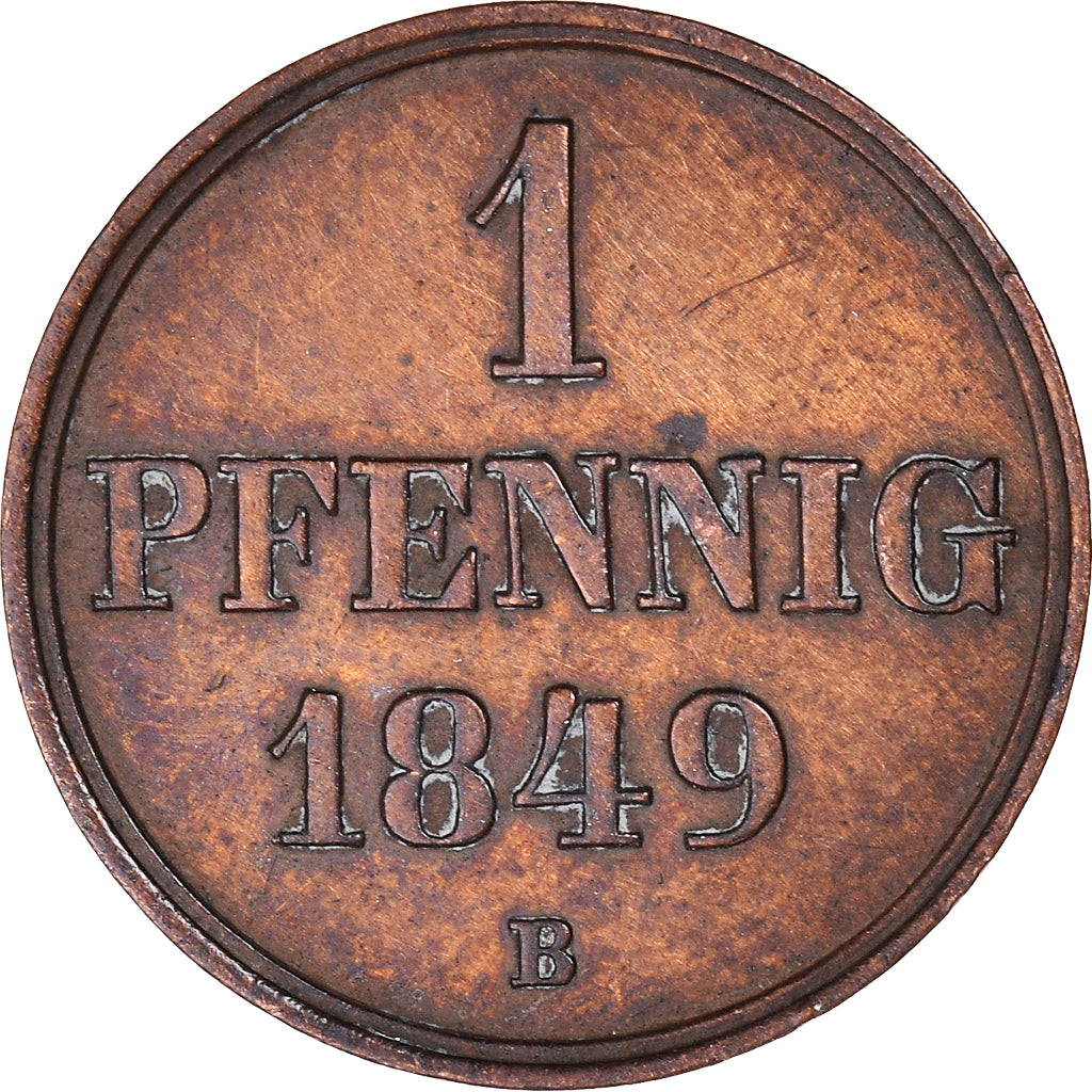 Munten, Duitse staten, HANNOVER, Ernst August, Pfennig, 1849, Hannover, PR