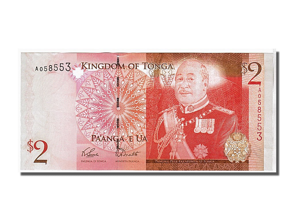 Geldschein, Tonga, 2 Pa'anga, 2008, KM:38, UNZ