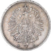 Coin, GERMANY - EMPIRE, Wilhelm I, 20 Pfennig, 1876, Berlin, EF(40-45), Silver