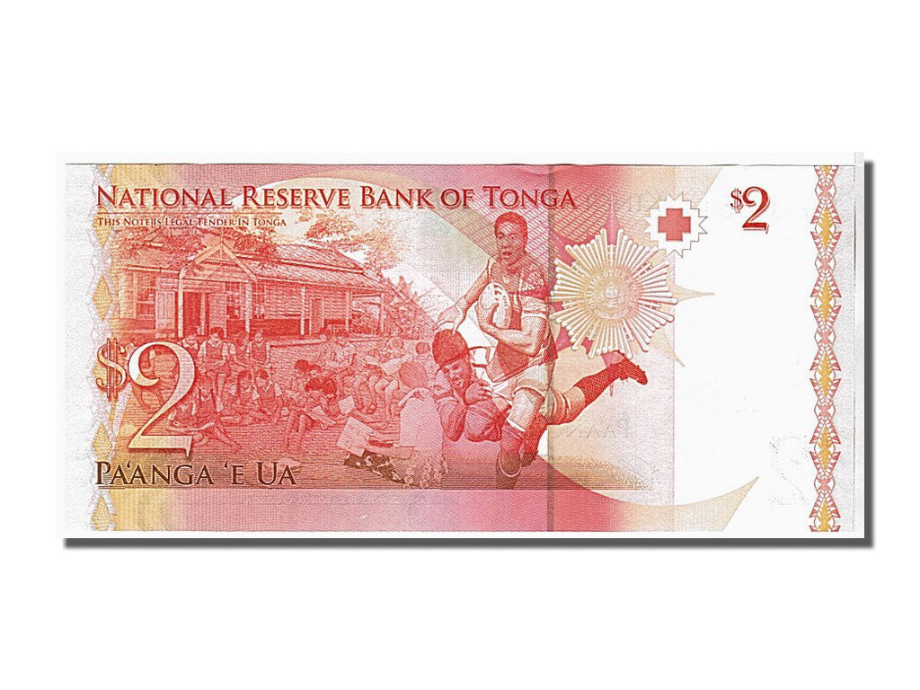 Biljet, Tonga, 2 Pa'anga, 2008, NIEUW