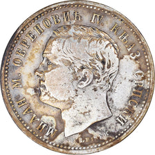 Coin, Serbia, Milan I, Dinar, 1875, VF(30-35), Silver, KM:5
