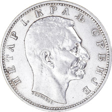 Coin, Serbia, Peter I, Dinar, 1912, EF(40-45), Silver, KM:25.1