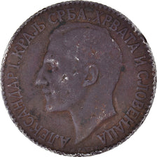 Coin, Serbia, Alexander I, 2 Dinara, 1925, FAUX, VF(30-35), Copper