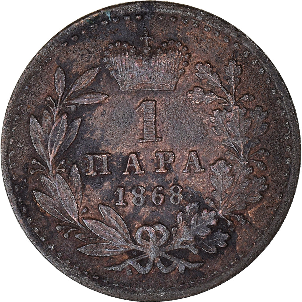 Coin, Serbia, Obrenovich Michael III, Para, 1868, VF(30-35), Bronze, KM:1.1