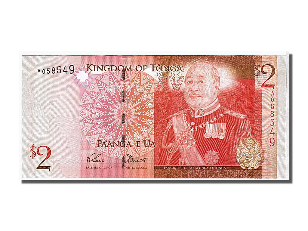 Banconote, Tonga, 2 Pa'anga, 2008, FDS