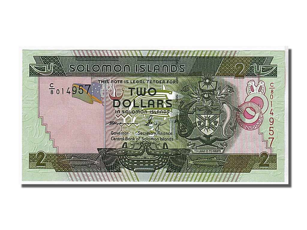 Geldschein, Salomonen, 2 Dollars, 2011, KM:13a, UNZ
