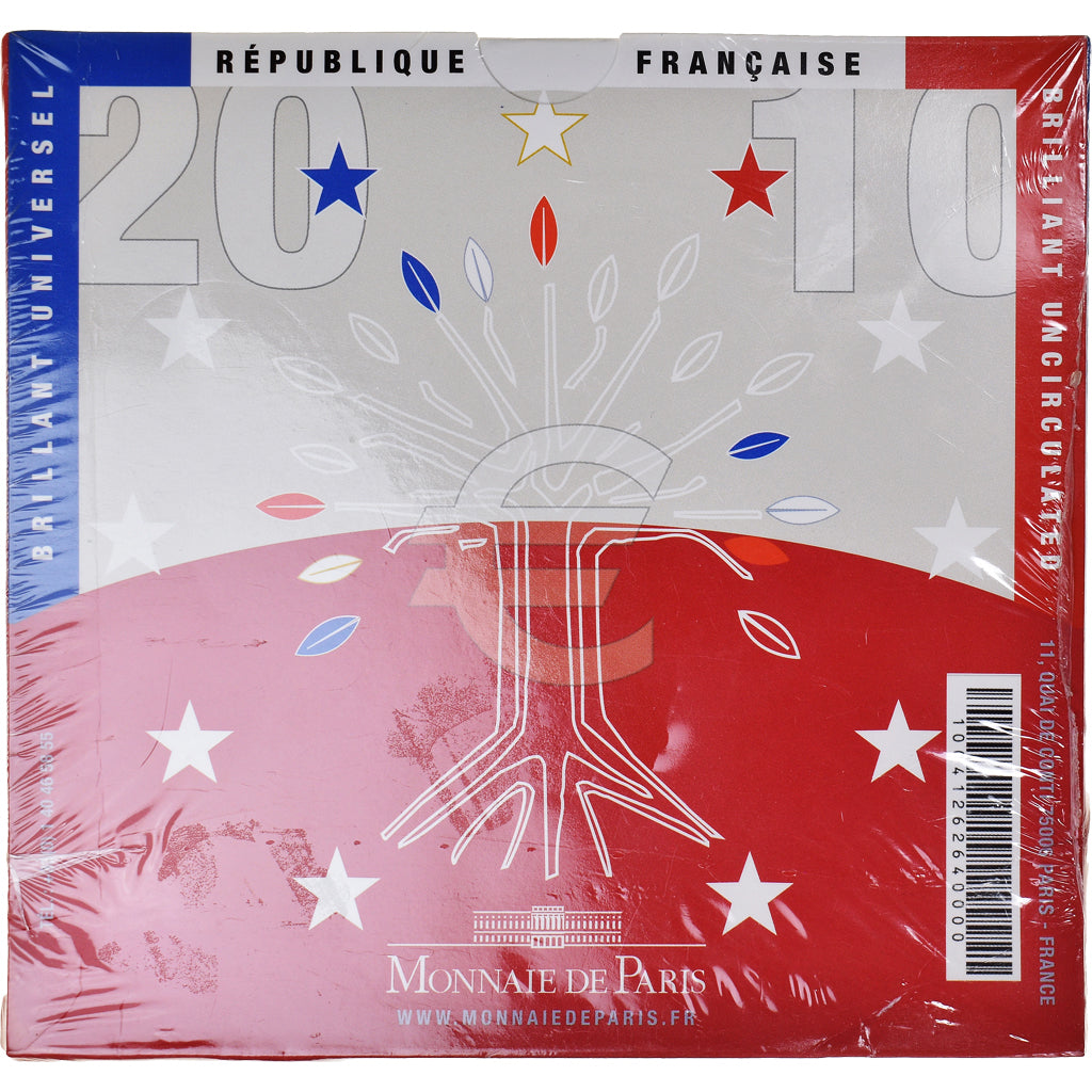 Frankreich, Monnaie de Paris, 1 Cent to 2 Euro, 2010, Paris, Set, STGL