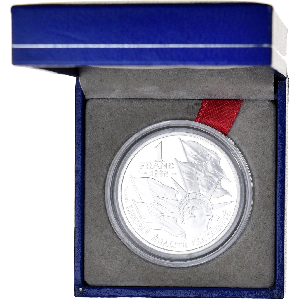 Coin, France, Débarquement allié, Franc, 1993, Monnaie de Paris, BE