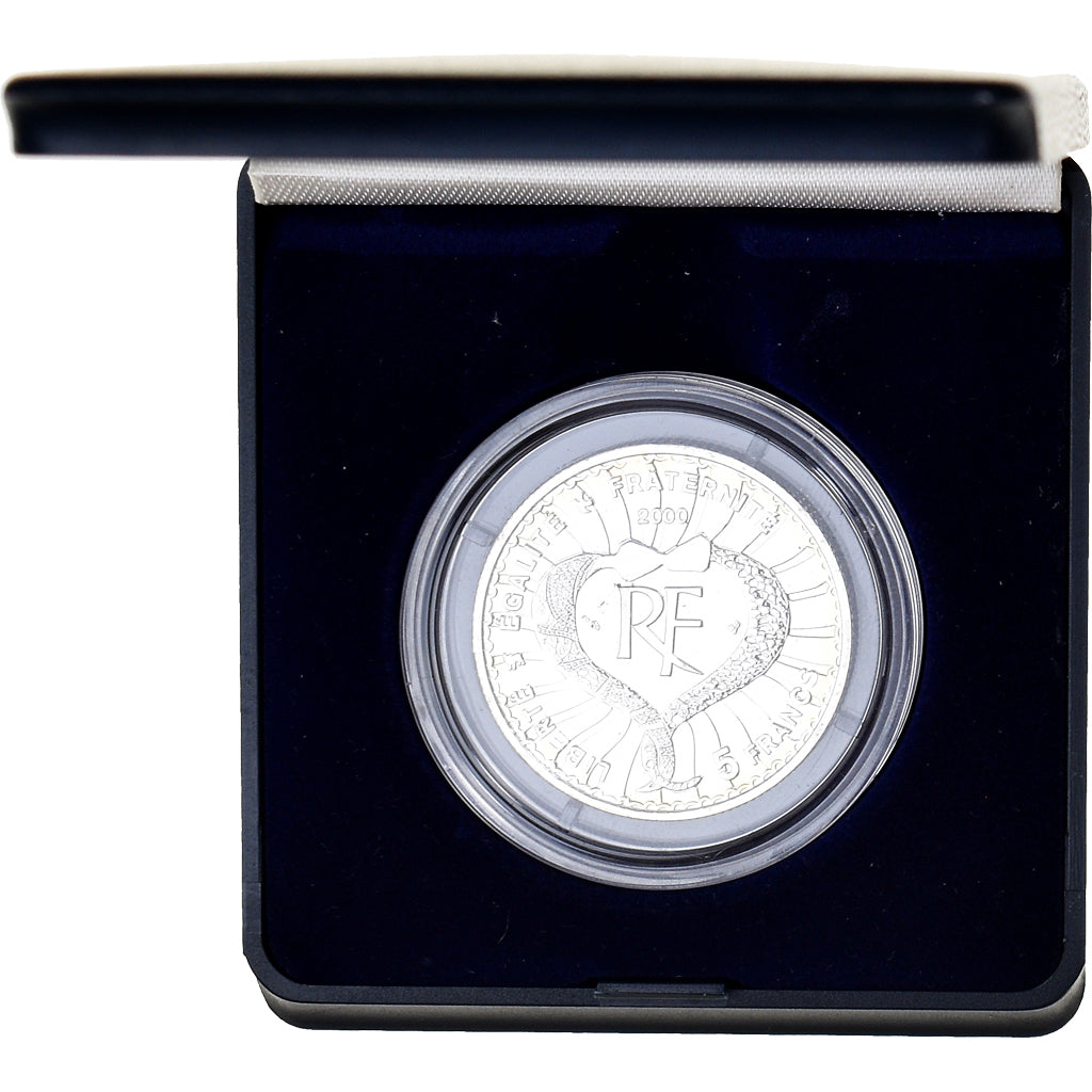 Coin, France, Yves St. Laurent, 5 Francs, 2000, Monnaie de Paris, BE, MS(65-70)