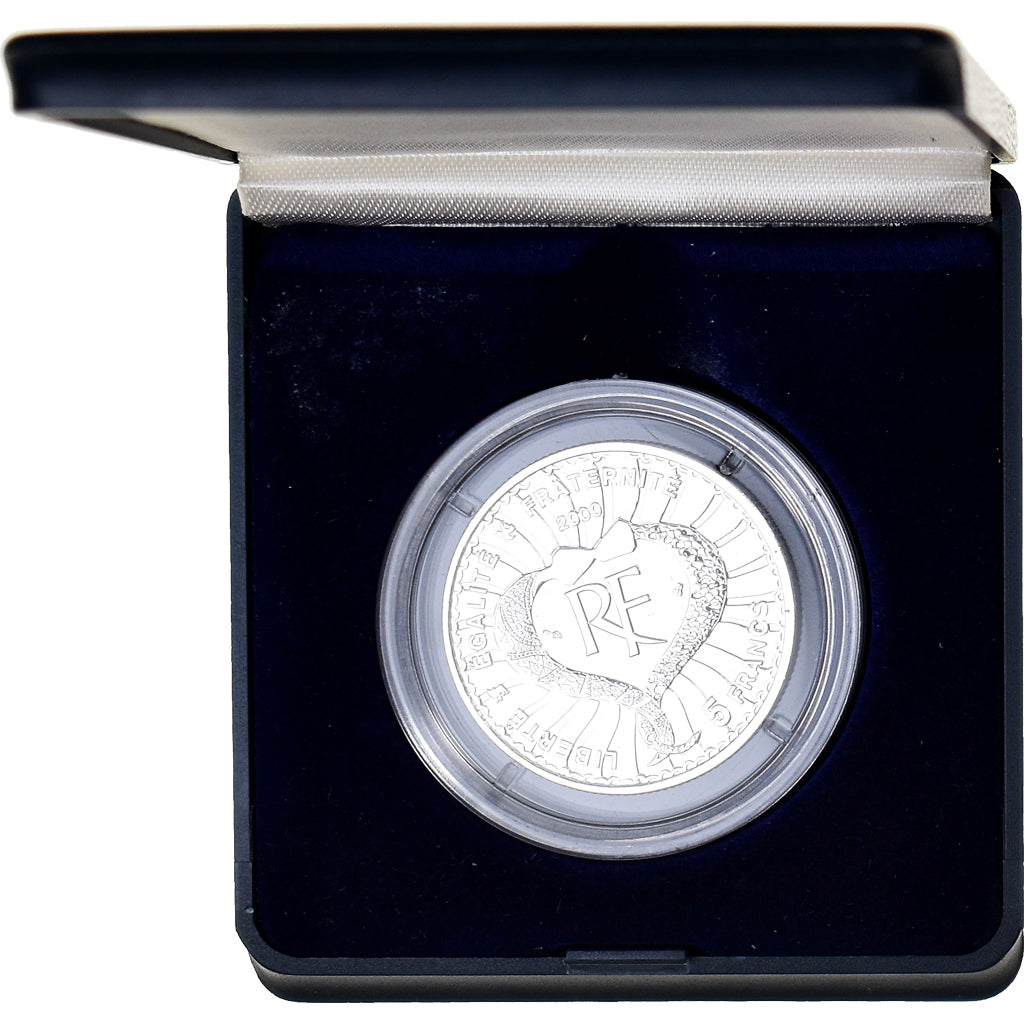 Moneta, Francja, Yves St. Laurent, 5 Francs, 2000, Monnaie de Paris, BE