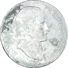 Moneda, Francia, Bonaparte Premier Consul, 5 Francs, An XI, Paris, BC+, Plata
