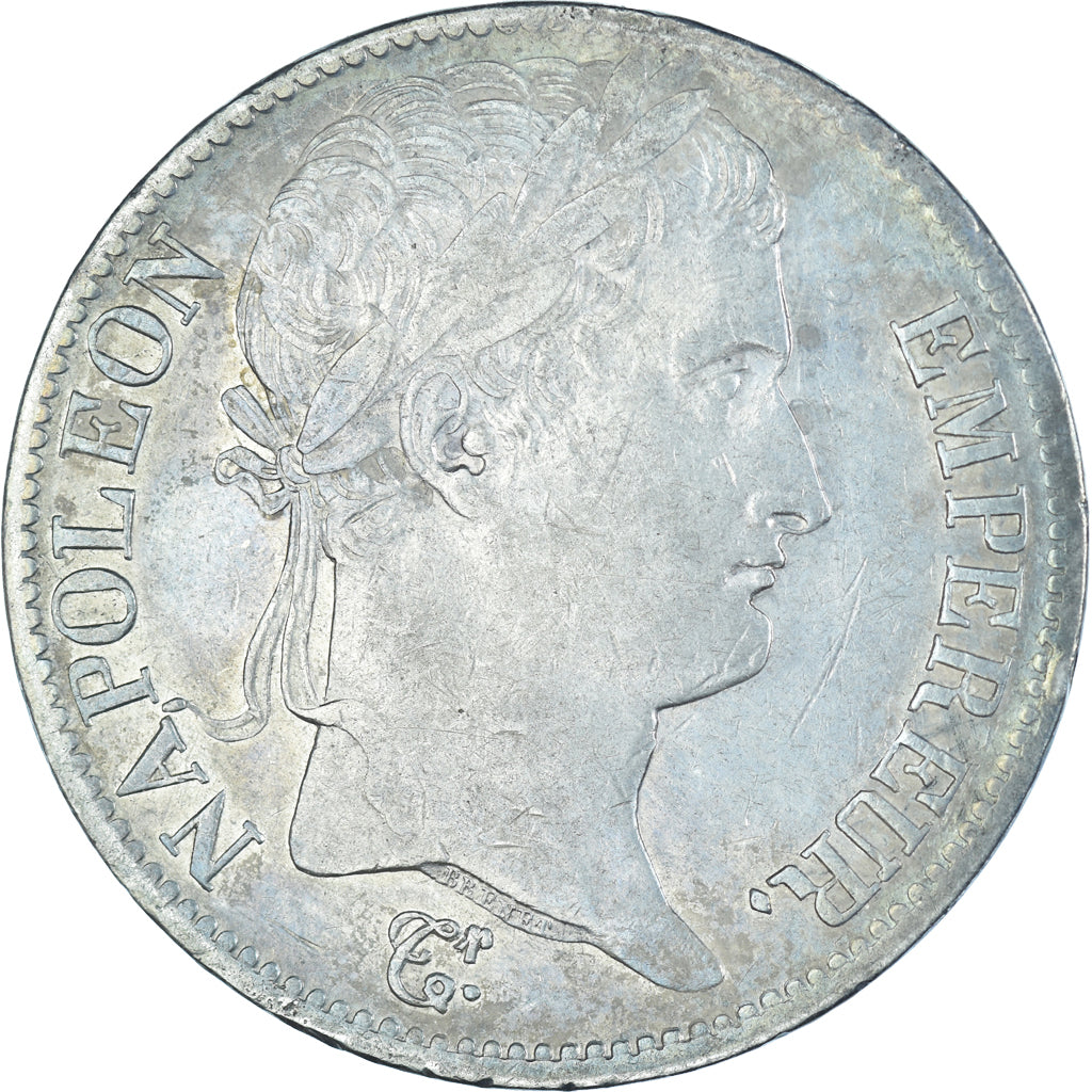 Coin, France, Napoléon I, 5 Francs, 1814, Paris, EF(40-45), Silver, KM:694.1
