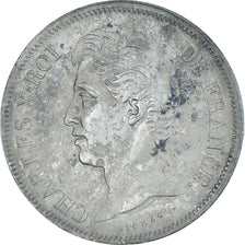 Munten, Frankrijk, Charles X, 5 Francs, 1828, Rouen, FR+, Zilver, KM:728.2