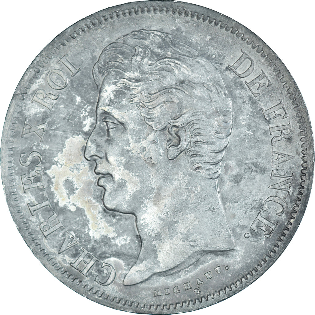 Coin, France, Charles X, 5 Francs, 1828, Rouen, VF(30-35), Silver, KM:728.2