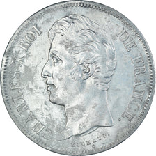 Coin, France, Charles X, 5 Francs, 1828, Rouen, EF(40-45), Silver, KM:728.2
