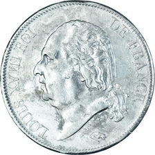 Moneta, Francja, Louis XVIII, 5 Francs, 1821, Paris, EF(40-45), Srebro