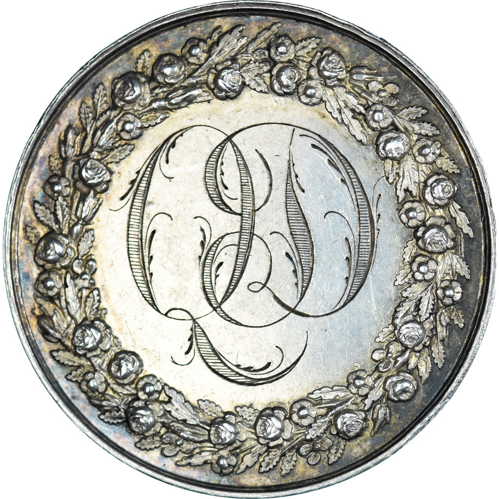France, Token, Mariage Chrétien, Religions & beliefs, 1841, Silver