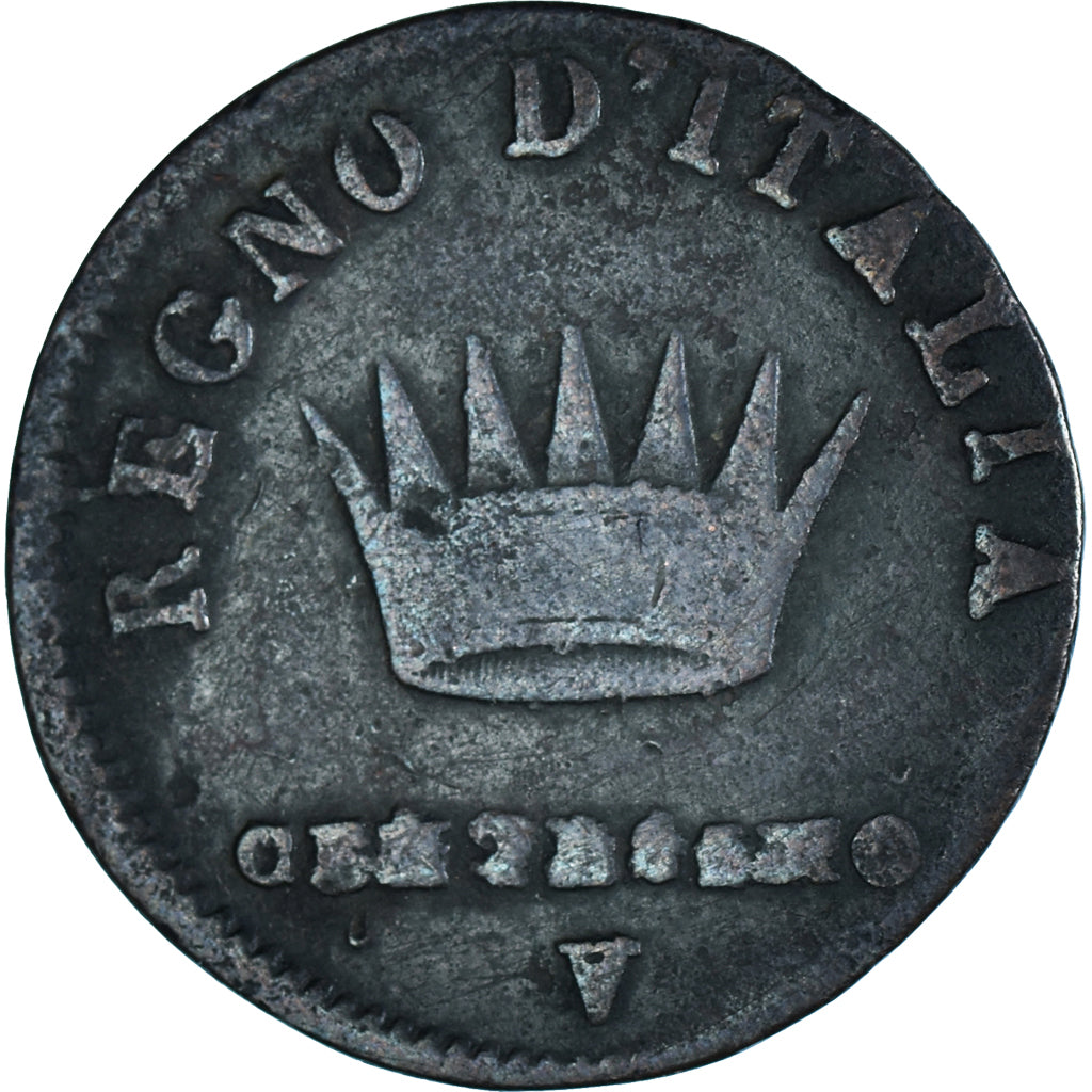 Moneta, STATI ITALIANI, KINGDOM OF NAPOLEON, Napoleon I, Centesimo, 1810