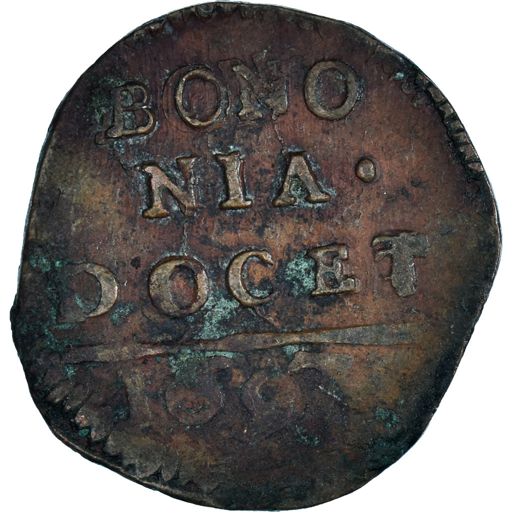 Monnaie, États italiens, PAPAL STATES-BOLOGNA, Innocent XII, Quattrino, 1697