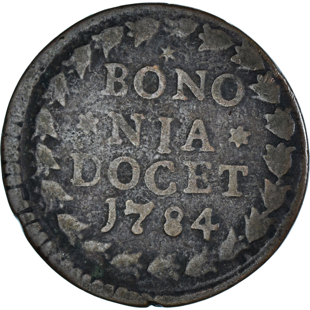 Monnaie, États italiens, PAPAL STATES-BOLOGNA, Pius VI (Sestus), Quattrino