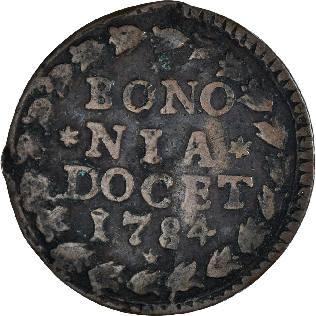 Münze, Italien Staaten, PAPAL STATES-BOLOGNA, Pius VI (Sestus), Quattrino