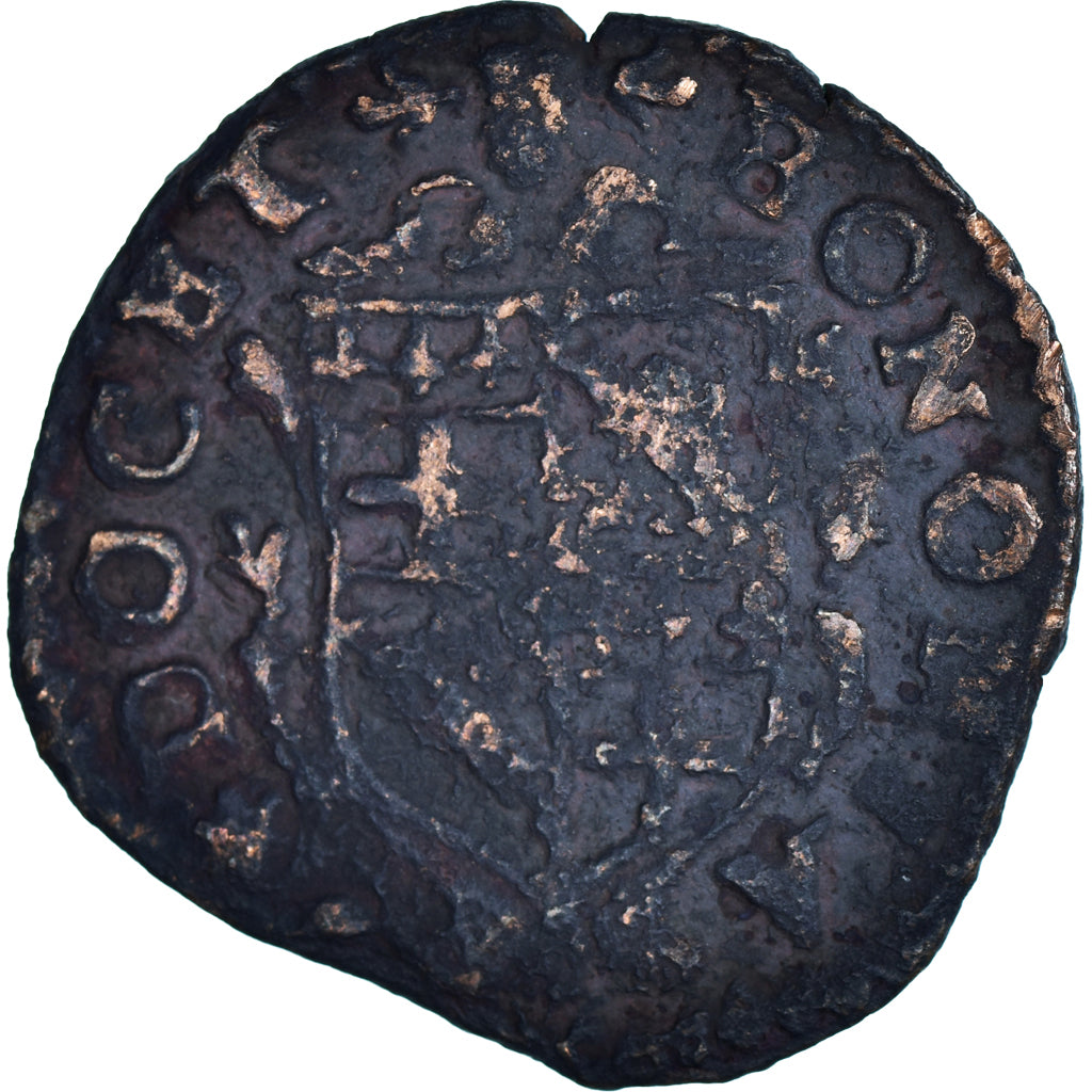 Monnaie, États italiens, PAPAL STATES-BOLOGNA, Innocent XII, 1/2 Bolognino