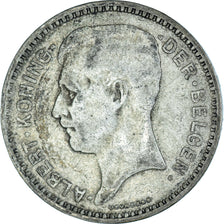 Coin, Belgium, Albert I, 20 Francs, 20 Frank, 1934, Brussels, VF(30-35), Silver