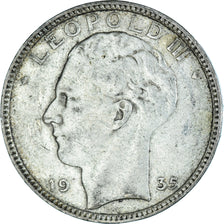 Coin, Belgium, Leopold III, 20 Francs, 20 Frank, 1935, Brussels, VF(30-35)