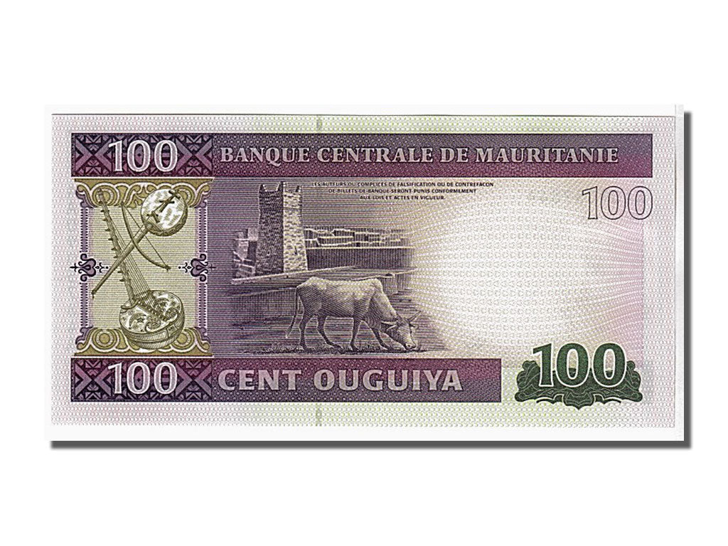 Banconote, Mauritania, 100 Ouguiya, 2011, KM:16, FDS