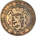 Coin, Luxembourg, William III, 10 Centimes, 1855, Paris, VF(30-35), Bronze