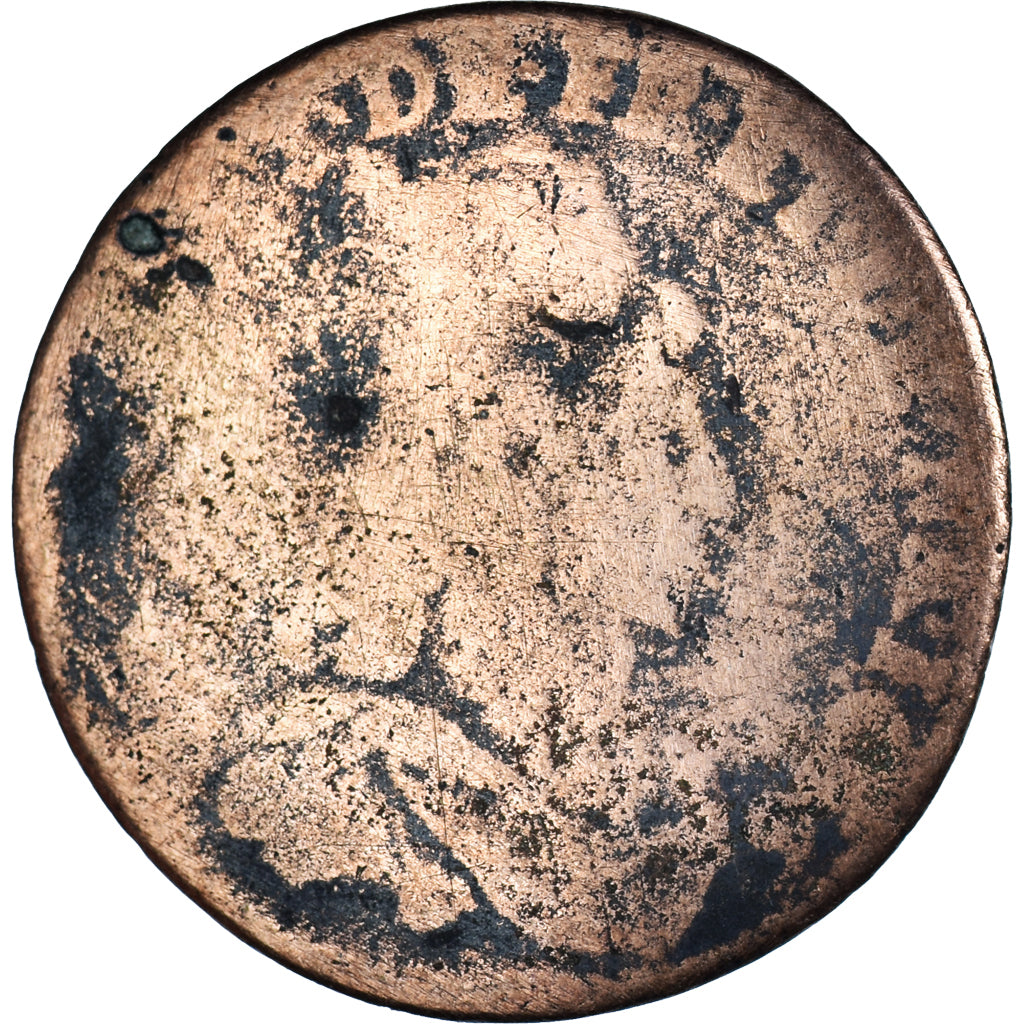 Moneta, Francia, Louis XIV, Liard, 1656, B+, Rame, Gadoury:80