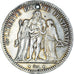 Moneda, Francia, Hercule, 5 Francs, 1873, Holed, MBC, Plata, Gadoury:745a