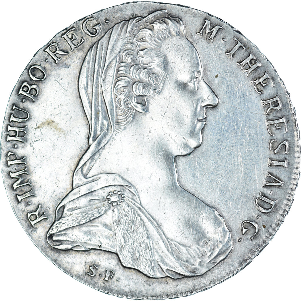 Munten, Oostenrijk, Maria Theresa, Thaler, 1780, Restrike, ZF+, Zilver, KM:T1