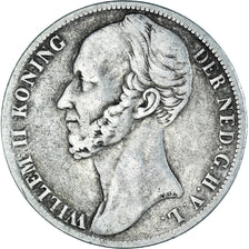 Coin, Netherlands, William II, Gulden, 1847, Utrecht, VF(30-35), Silver, KM:66