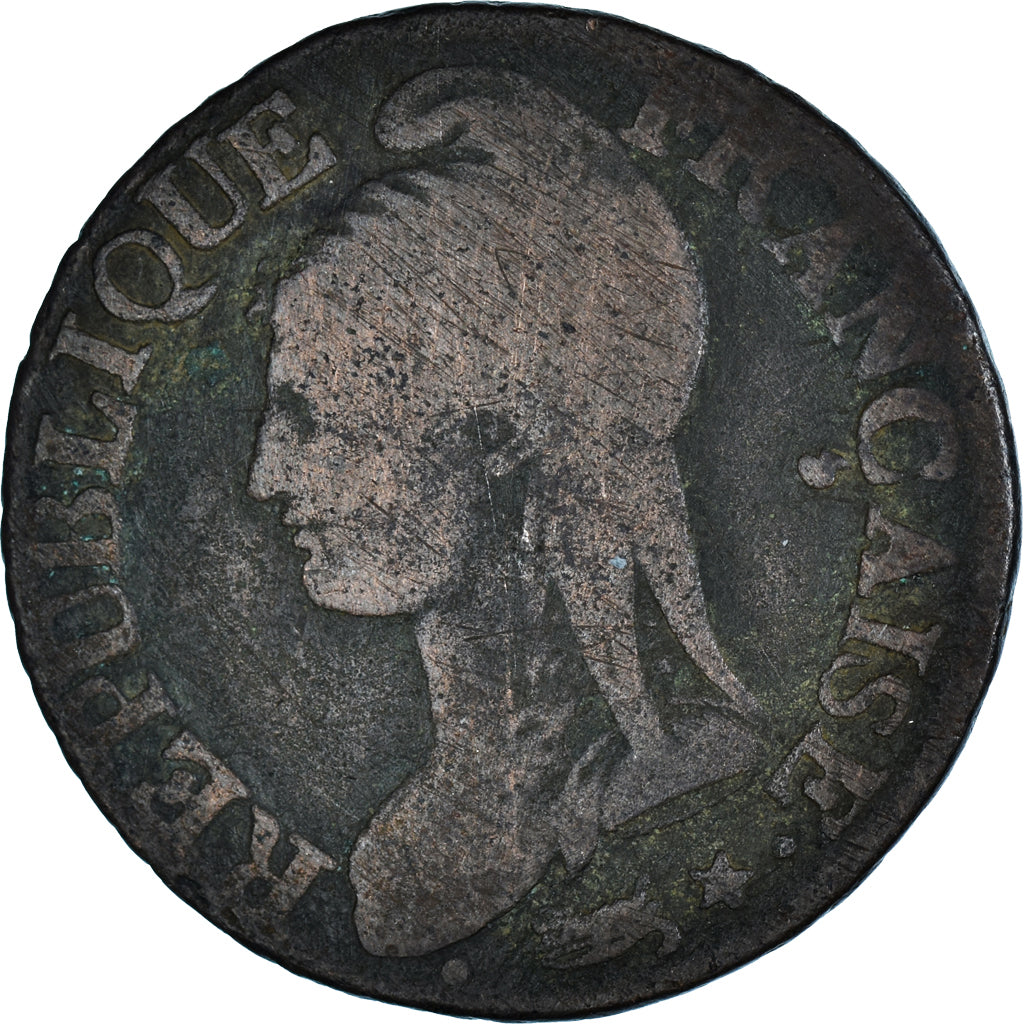 Münze, Frankreich, Dupré, 5 Centimes, AN 8/5, Lille, S, Bronze, KM:640.11